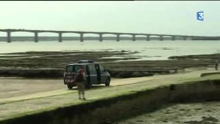 accident de voiture sur le pont de l'île d'Oléron