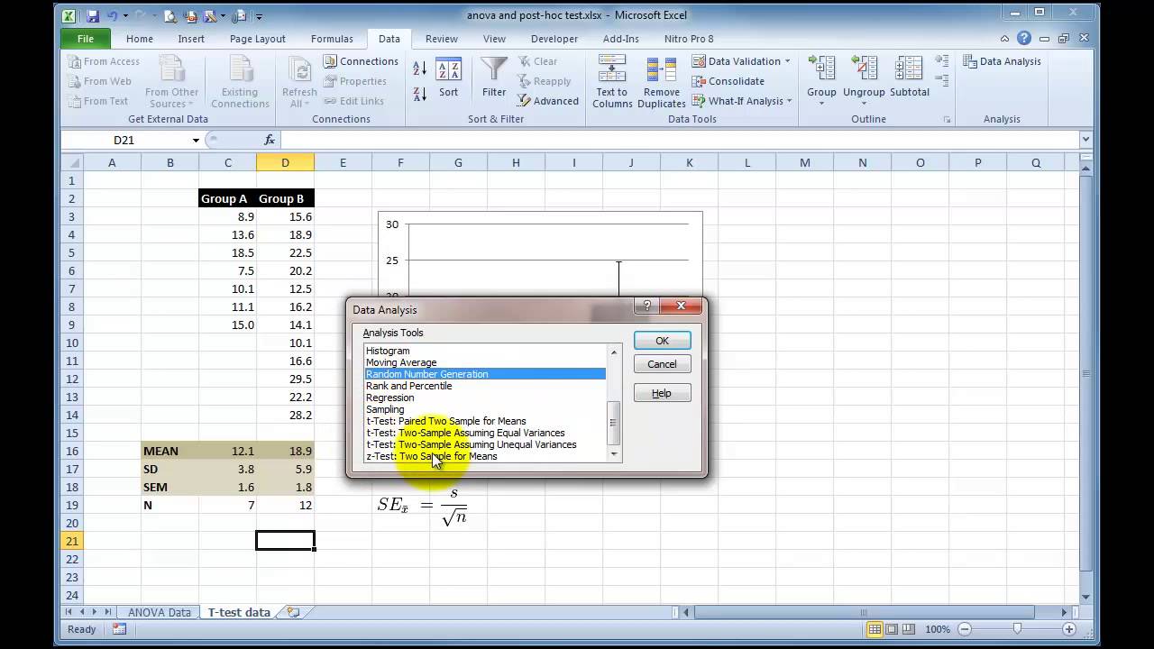 how to find data analysis tool in excel 2004