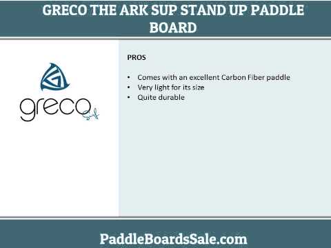 Greco The Ark SUP Stand Up Paddle board with Carbon Fiber Paddle video review