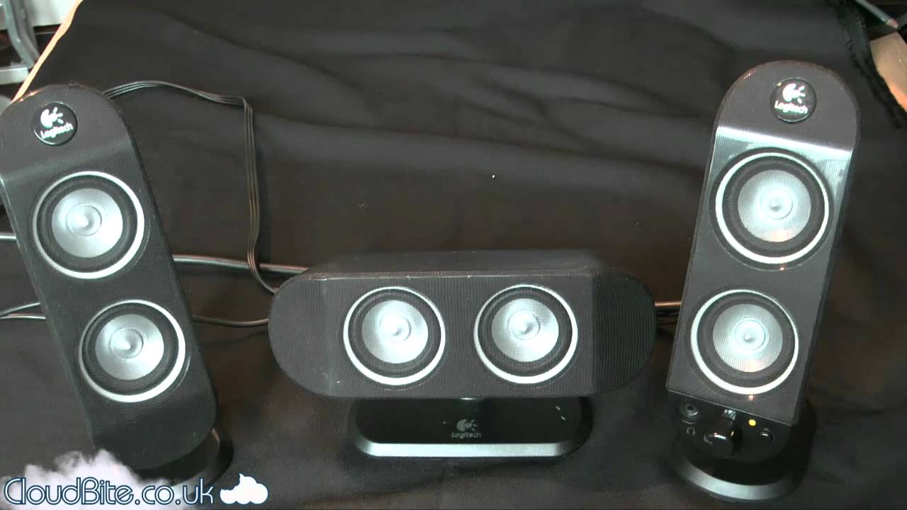 Review: Logitech X-530 5.1 Surround Sound Speakers - YouTube