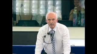 [ENG] Janusz Korwin-Mikke w Parlamencie Europejskim 16.07.2014