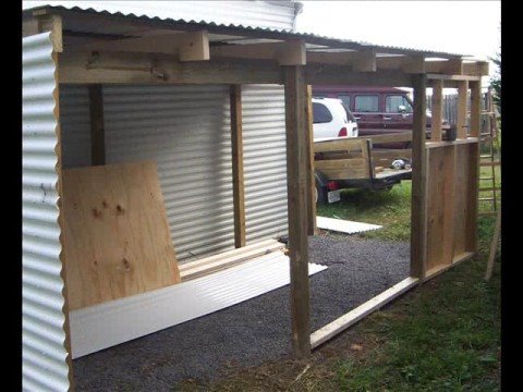 Building a Lean-to Shed - YouTube