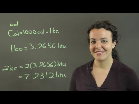 How to Convert kcal to BTU : Conversions & Other Math Tips - YouTube