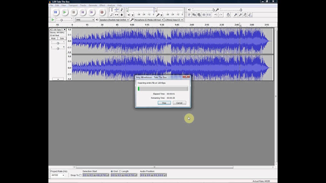 How To Convert FLAC Files To MP3 With Audacity - YouTube