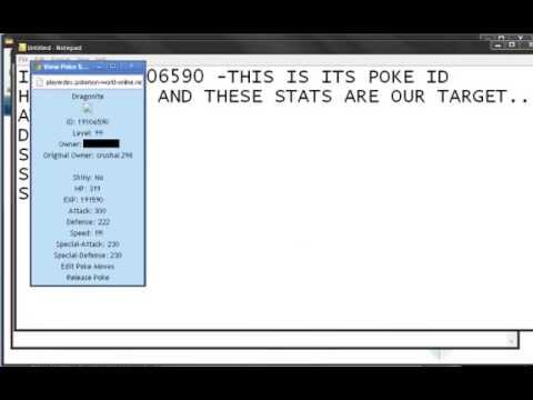 Pokemon World Online (PWO) Stats Hack 2013 - 2014 - YouTube