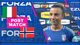 Italia- Norvegia 1-1: le parole delle Azzurre | Qualificazioni Women's EURO 2025