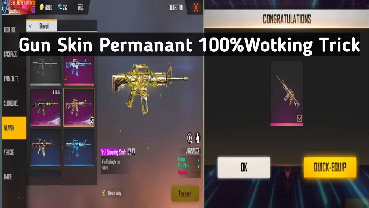 Free Fire Gun Skin