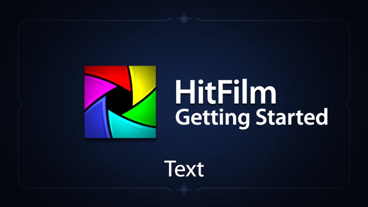 how to add text on hitfilm express