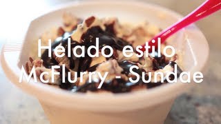 Cómo Hacer Helado Casero estilo McFlurry - Sundae - Sandy