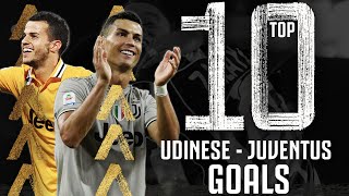 Udinese - Juventus - Top 10 Gol | Ronaldo, Del Piero, Giovinco e altri! | Juventus