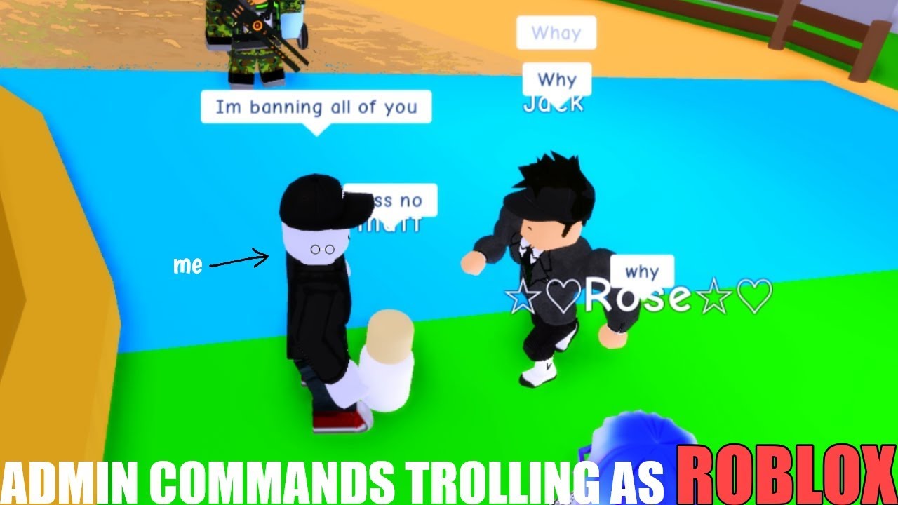 Trolling With Admin Commands As Roblox