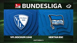 VfL Bochum 1848 vs. Hertha BSC | Matchday 9 — Bundesliga 2 2025/26