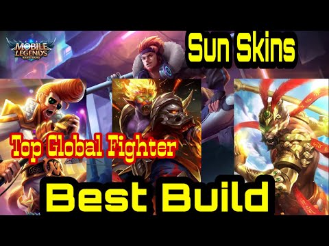 SUN NEW SKIN CELESTIAL OUTLAW - BEST BUILDS GUIDE | SUN MOBILE LEGENDS