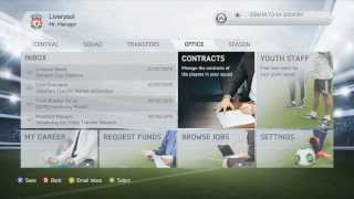 FIFA 14 CAREER MODE MENU RUNTHROUGH (HD)