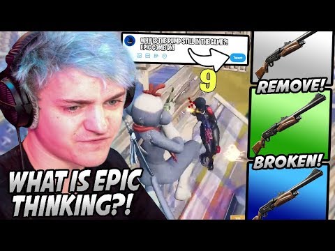 Ninja Is SICK Of Epic Keeping "PUMP SHOTGUNS" & Explains Why They NEED To Be REMOVED From Fortnite!