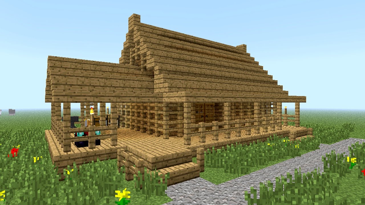 MINECRAFT: How to build little wooden house - YouTube