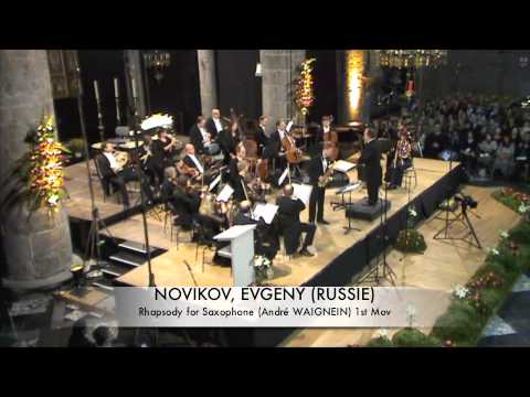 NOVIKOV, EVGENY (RUSSIE) Rhapsodie for Saxophone part 1