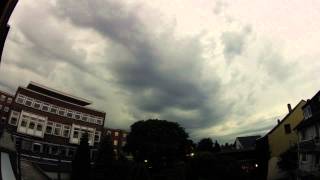 Unwetter Recklinghausen 09.06.14 Zeitraffer