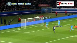 La charge de Lucas ! PSG 2 - 0 OM - 2 Mars 2013