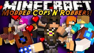 Minecraft Mini-Game : MODDED COPS N ROBBERS! BOYFRIENDS!