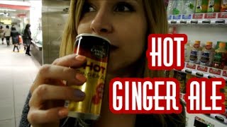 HOT Japanese Vending Machines: Hot Ginger Ale!! ホット飲み物自販機好きー♥