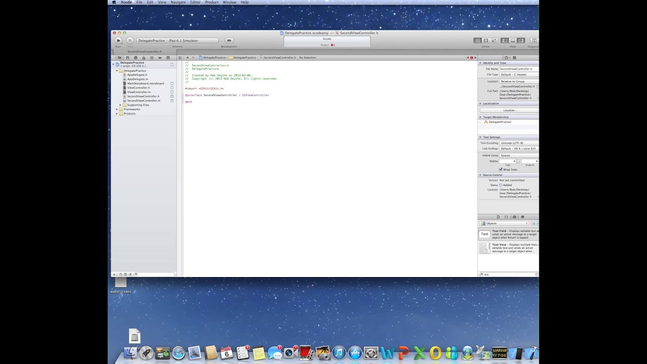 Xcode Delegate Tutorial | xcode tutorial using delegates to pass variables between Xcode Delegate Tutorial | xcode tutorial using delegates to pass variables between