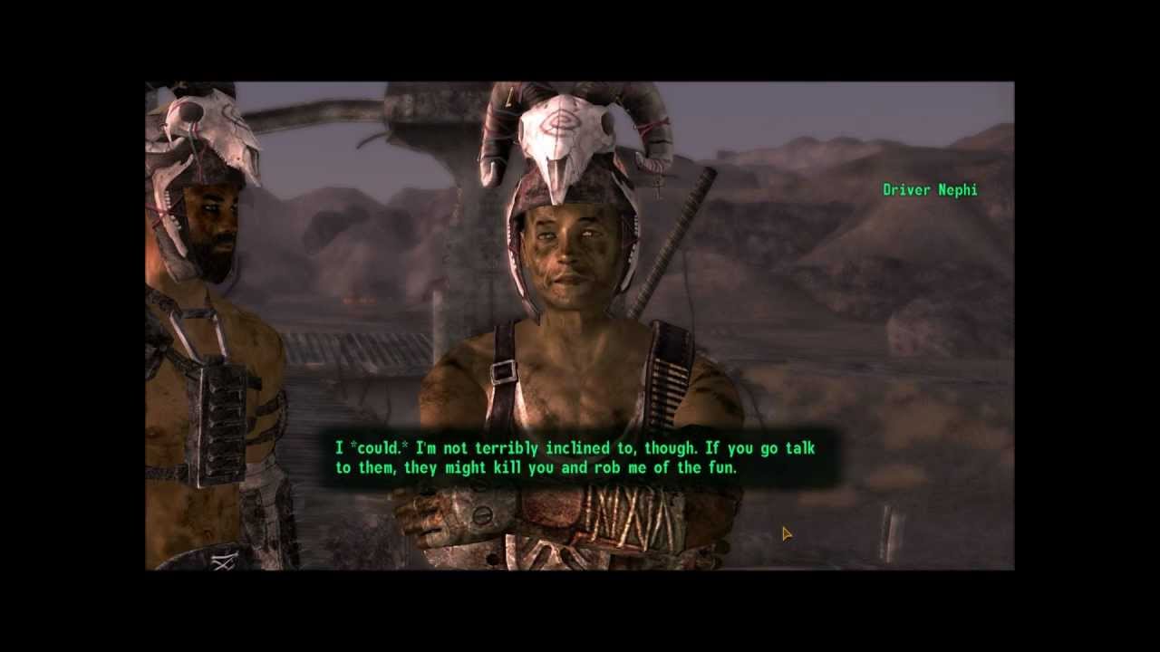 Fallout: New Vegas - Talking to Cook-Cook & Driver Nephi - YouTube