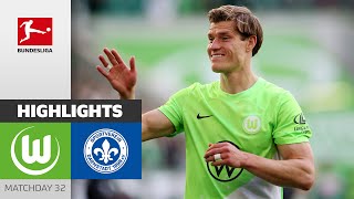 Wolfsburg Secures Third Win in a Row! | Wolfsburg — Darmstadt 3-0 | Highlights | Matchday 32 – BULI