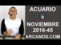 Video Horscopo Semanal ACUARIO  del 30 Octubre al 5 Noviembre 2016 (Semana 2016-45) (Lectura del Tarot)