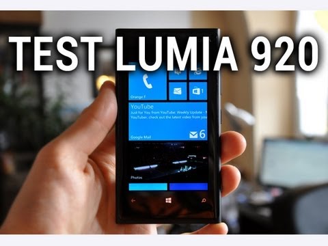 Vidéo du Nokia Lumia 920