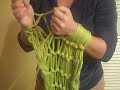 Arm Knitting My First Scarf