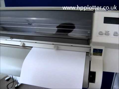 Designjet 700/750C/755CM Series - Load paper/media sheet on your printer
