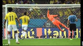 James Rodriguez Goal vs Uruguay - Crazy Colombian Commentary - World Cup 2014