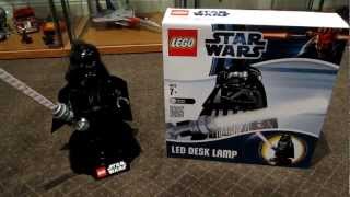 Lego Star Wars Darth Vader Led Desk Lamp Youtube