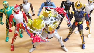 全ライダーにレモンエナジーアームズを装着！着せ替え動画 レビュー！ACアームズチェンジシリーズ12 仮面ライダーデューク 鎧武(ガイム)