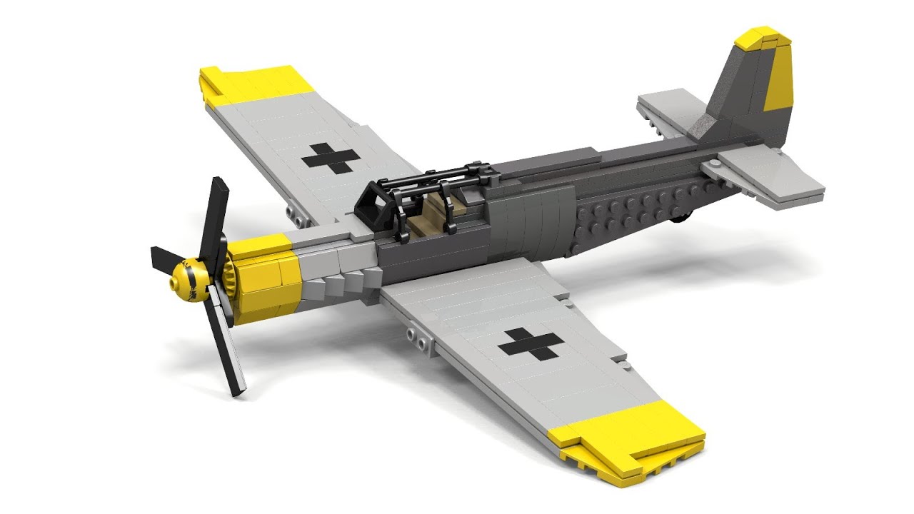 Lego WWII BF-109 Instructions - YouTube