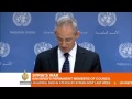 The five permanent members of the United Nations Security Council have been updated on the progress of a team looking into last week\'s alleged gas attack in a Damascus suburb.  The investigators have completed a final day gathering evidence in Syria.  Al Jazeera\'s James Bays reports from the UN headquarters in New York.  For more on this story, click here: http://aje.me/14Ltmpm