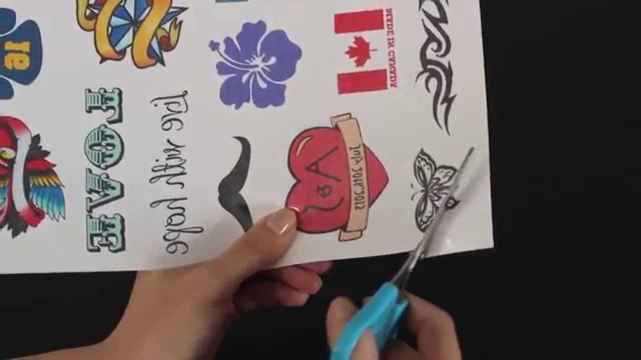 StickerYou Make+Print Temporary Tattoos Tutorial YouTube