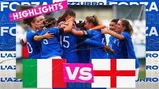 Highlights | Italia-Inghilterra 1-1 | Under 23 Femminile | Amichevole