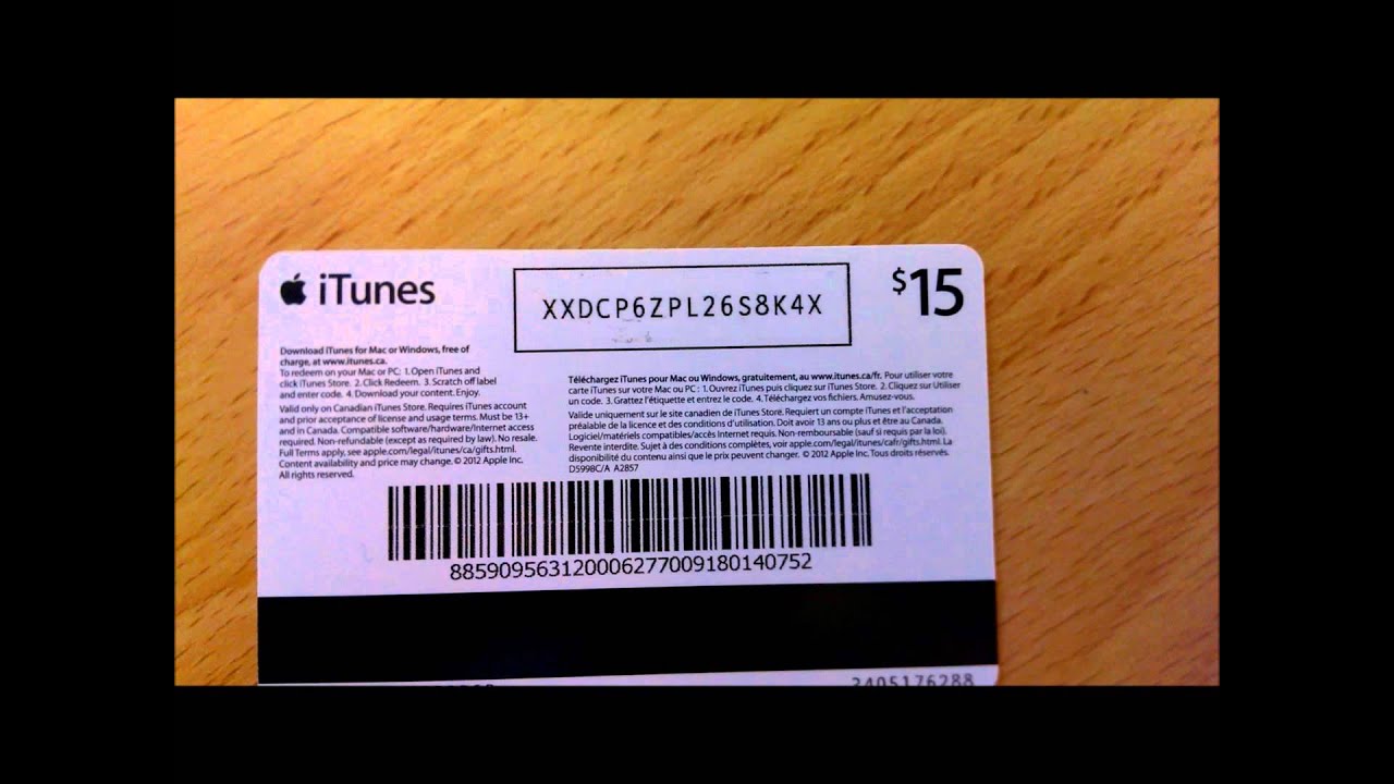 itunes card