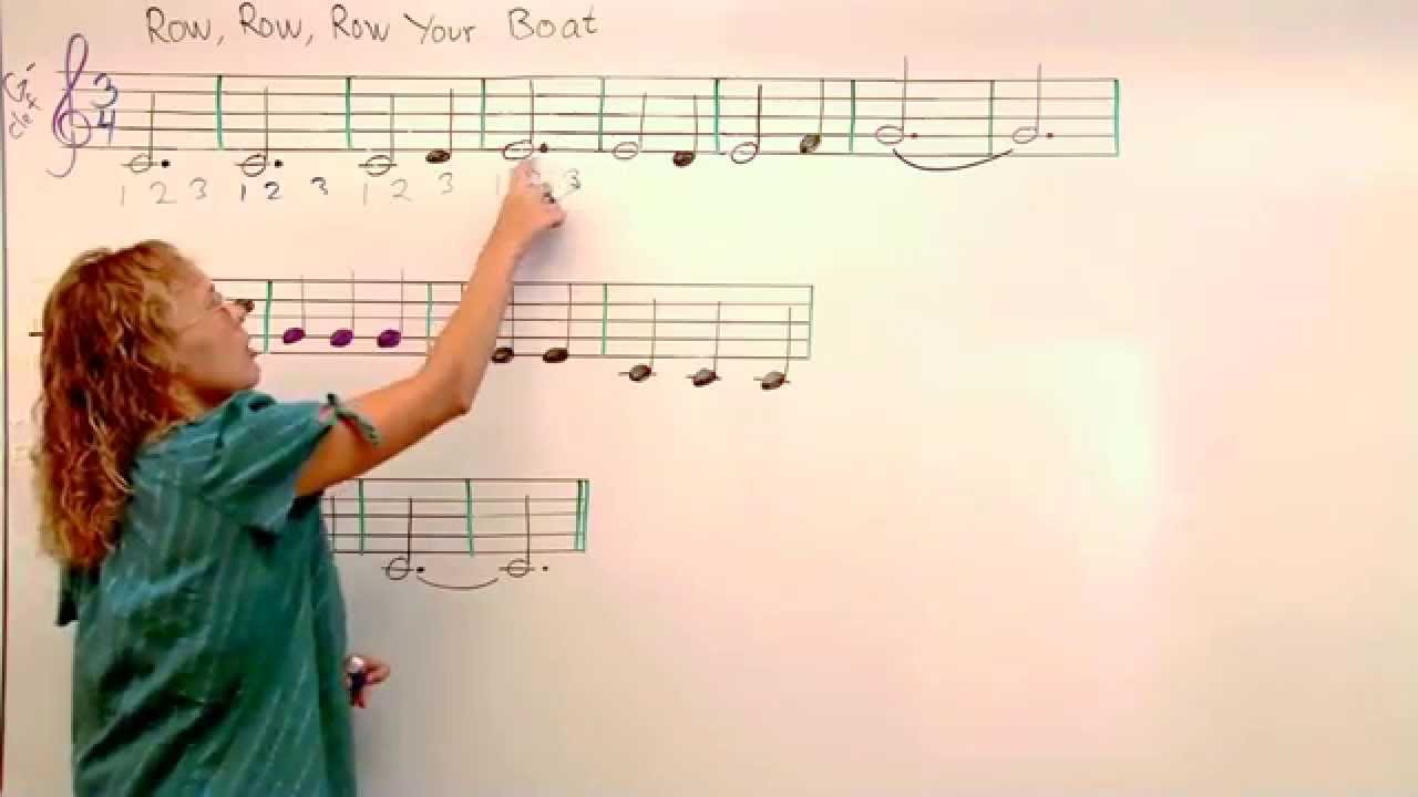 Row Row Row Your Boat - notes - YouTube