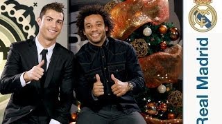 Cristiano Ronaldo y Marcelo desean una feliz Navidad a todos los madridistas