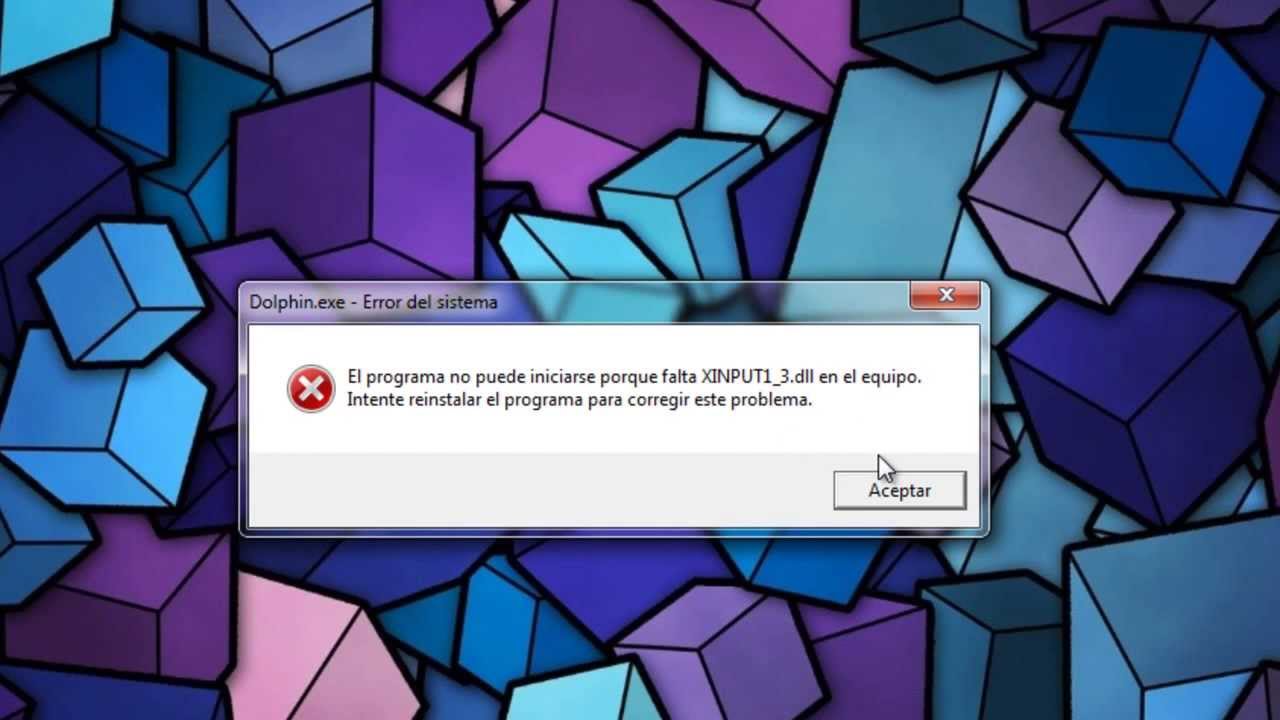 Dolphin] - Solucionar error XINPUT1_3.dll - YouTube