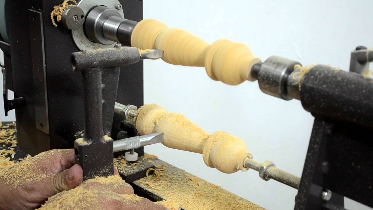 MegaTurn Woodturning Lathe: Copying from a Sample - YouTube