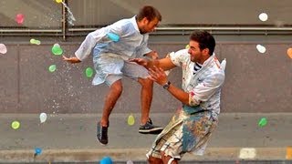 Geek Week - Slow Motion Water Balloon Fight with 1500 people Starring Freddie Wong