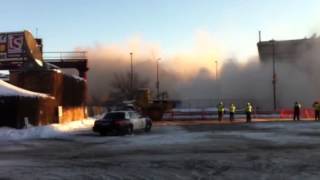 Metrodome Demolition from Parking Lot of First Covenant Church Minneapolis