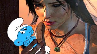 Os Smurfs de Lara Croft