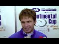 2011 WFG Continental Cup of Curling Draw 11 Media Scrum