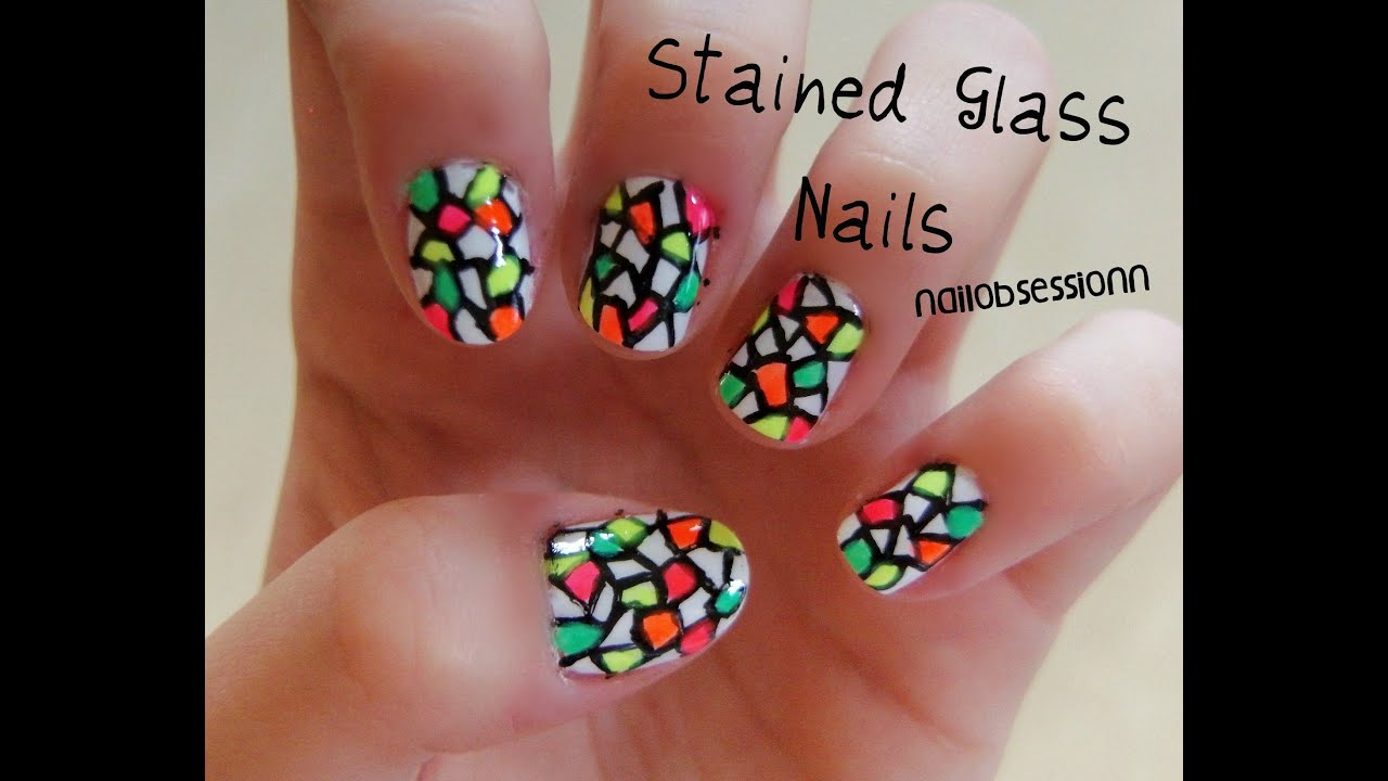 Stained Glass Nails! YouTube