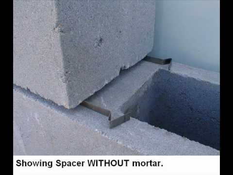 laying concrete blocks without mortar